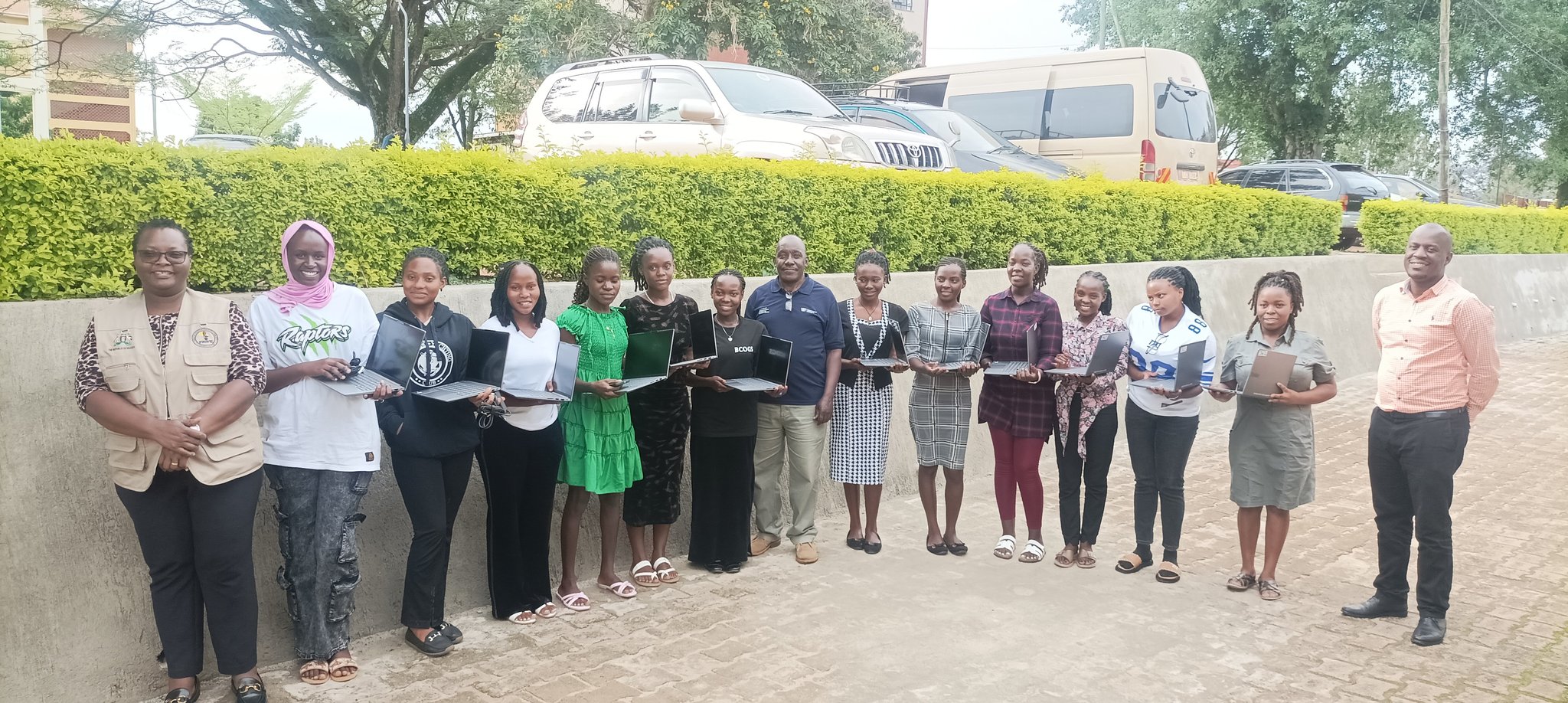 Bishop Stuart University Female Students Receive Free Laptops from FAWE