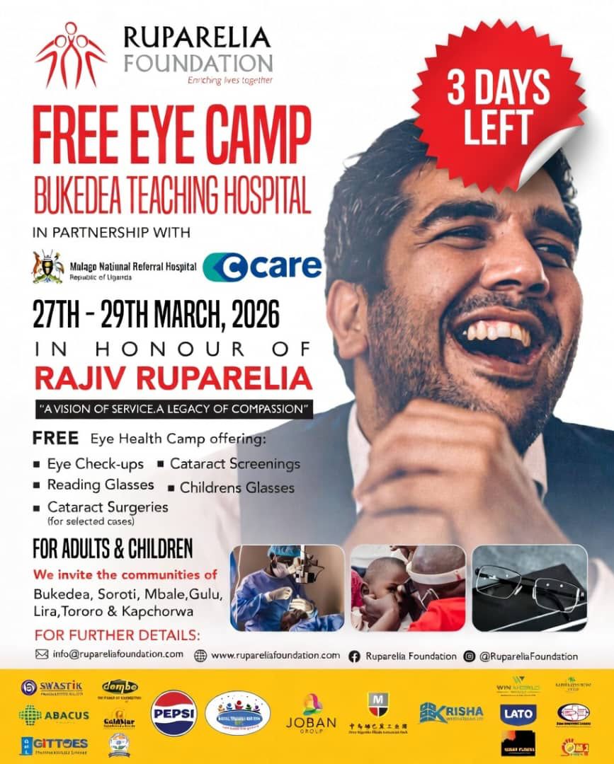 3 Days to Go: Thousands Expected at Free Eye Camp in Bukedea