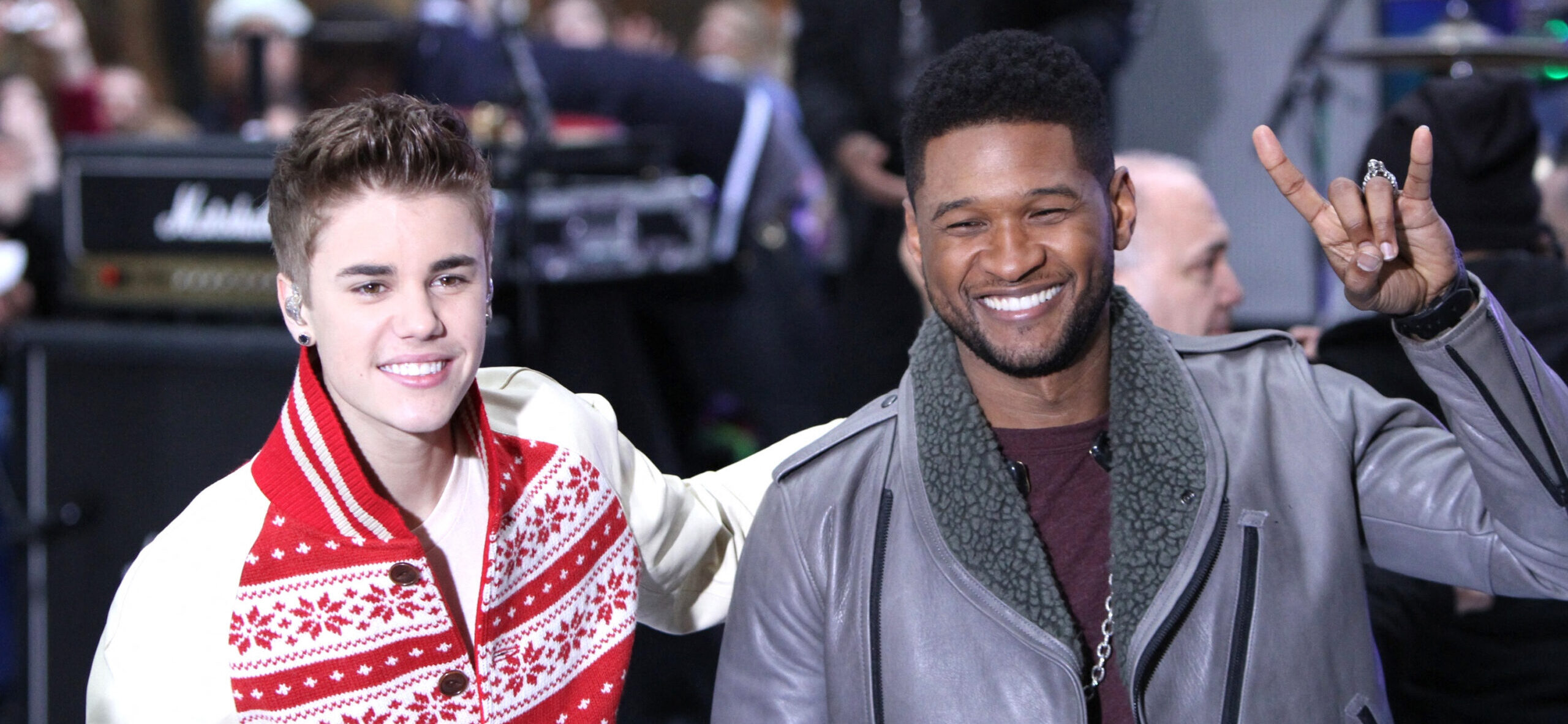 Usher and Justin Bieber Clash at Oscars After Party
